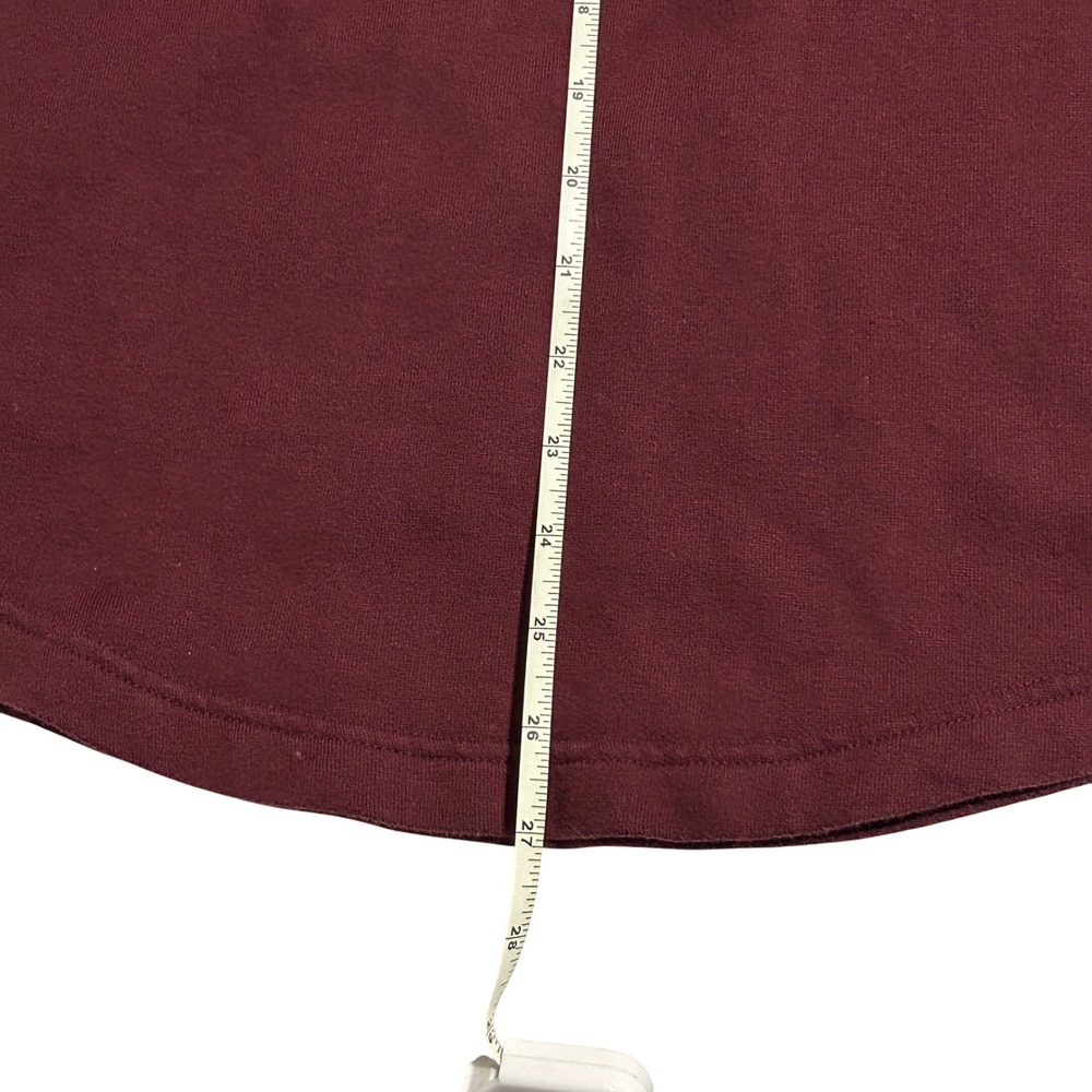 Victoria's Secret PINK Burgundy Sequin Logo Spirit Jersey Sweatshirt Women's M - Picture 7 of 7